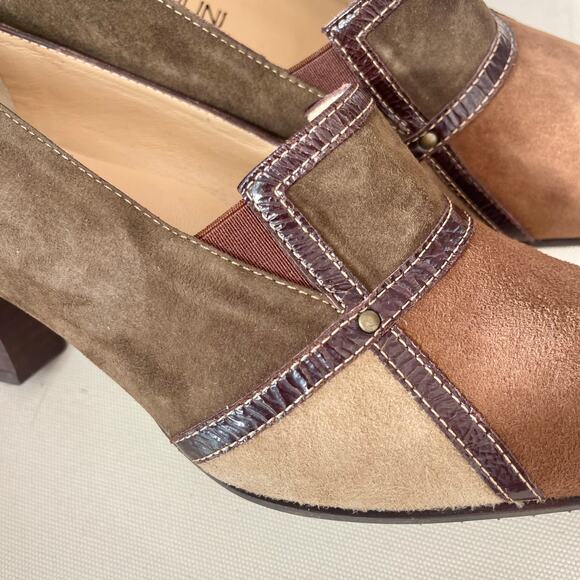 Chiara Colini Made in Italy Suede Patchwork Heels 9 - Picture 9 of 10
